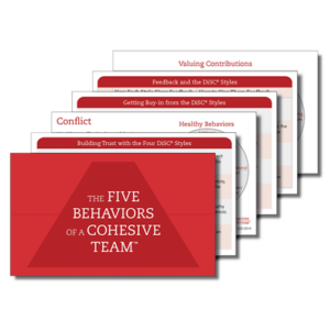 five behaviors take away cards